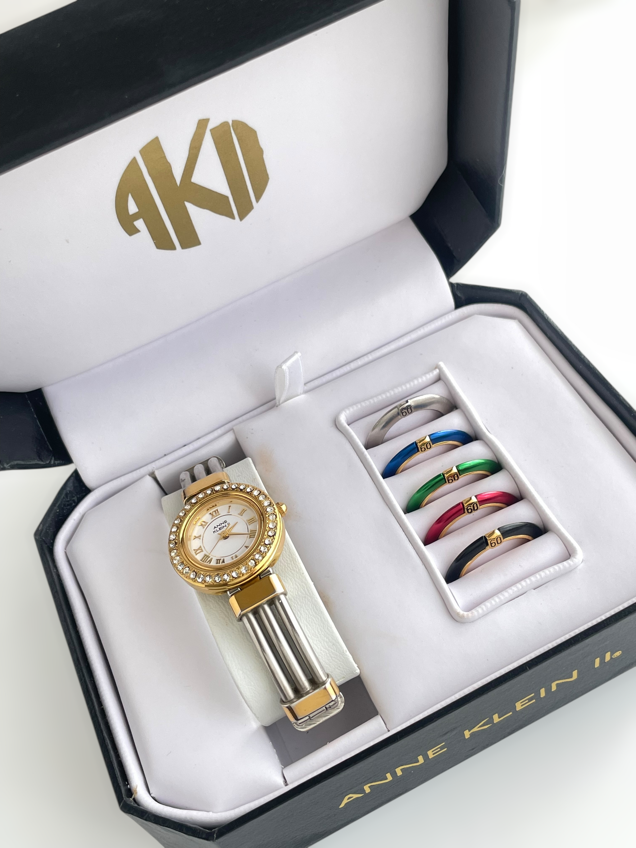 Anne Klein Gold-Tone Roman Numeral Bracelet Watch with box NEW ARRIVAL ON ANNE KLEIN WATCHES main image 2