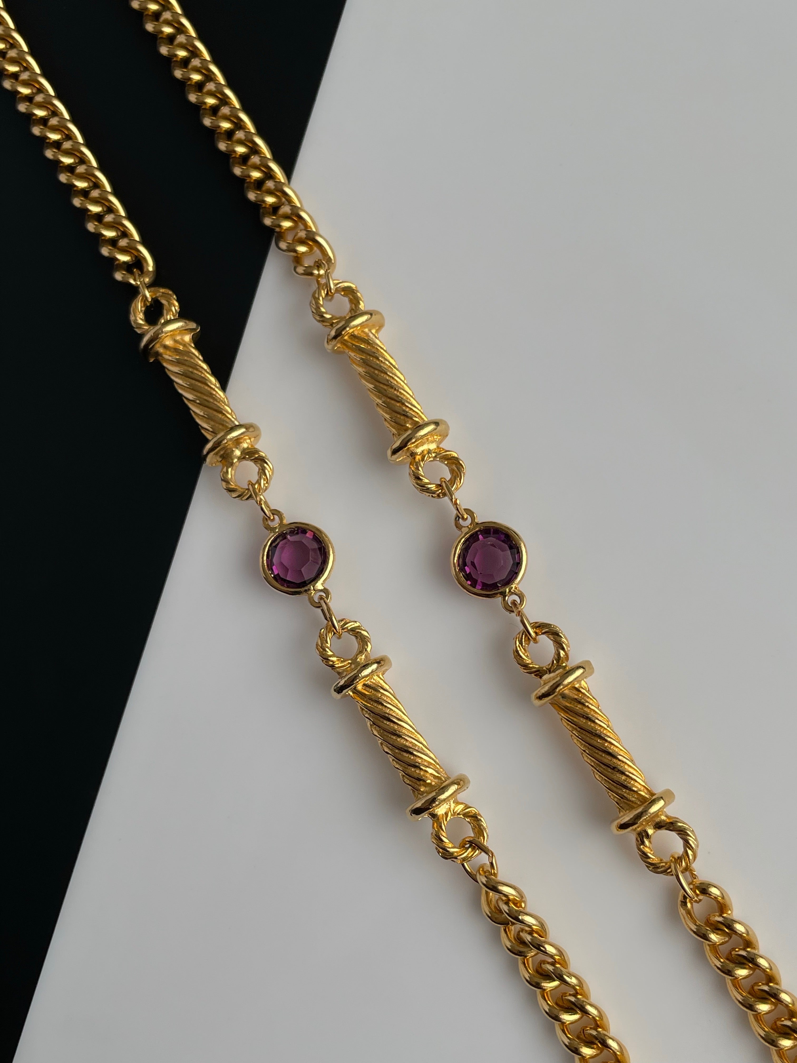 Vintage Preciosa Column Necklace